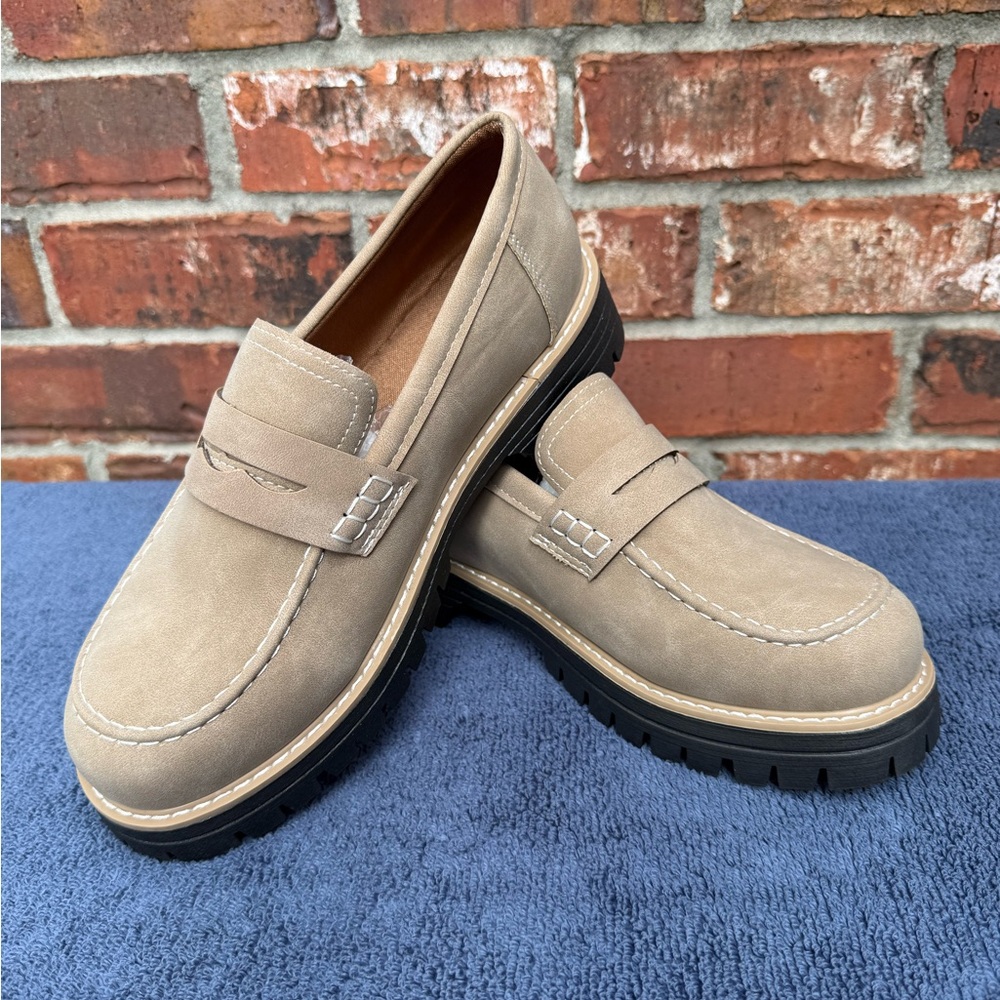 Suede Chunky Loafers